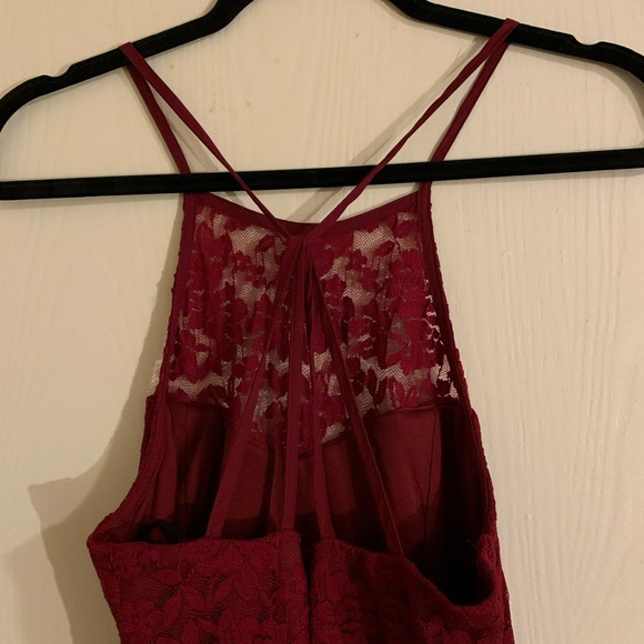 Lulus NWT My Kingdom Burgundy Dress Size Medium - Picture 7 of 8